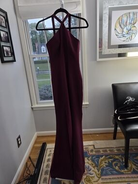 dress the population vida one-shoulder pleated chiffon maxi dress Dress the Population Women's Vida Ruffled One-Shoulder Ball Gown